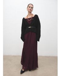 Mango - Oversized V-Neck Cardigan - Lyst