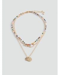 MANGO TEEN - Pack Of 3 Combined Necklaces - Lyst