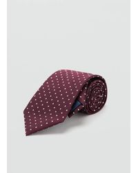 Mango - Polka-Dot Silk Tie - Lyst