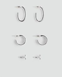 MANGO TEEN - Pack Of 3 Combined Earrings - Lyst