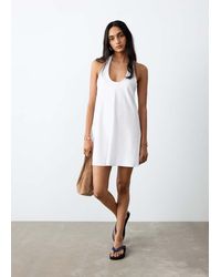 MANGO TEEN - Short Halter-Neck Dress - Lyst