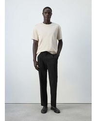 Mango - Adjustable Lyocell-Cotton Blend Trousers - Lyst