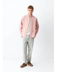 MANGO TEEN - Plain 100% Cotton Shirt - Lyst