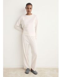 Mango - Two-Piece Plain Cotton Pyjamas - Lyst
