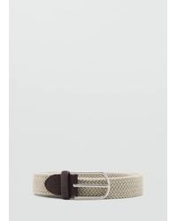 Mango - Braided Elastic Belt - Lyst