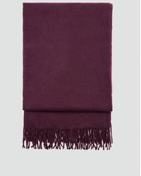 Mango - Fringed Edge Scarf - Lyst