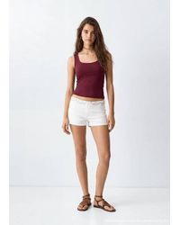 MANGO TEEN - Square-Neck Strappy Top - Lyst