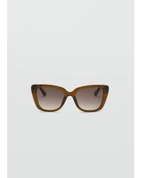 Mango - Squared Frame Sunglasses - Lyst