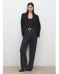 Mango - Straight Suit Jacket With Lapel Pockets - Lyst