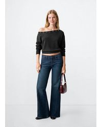 MANGO TEEN - Knitted Jumper With Neck Detail - Lyst