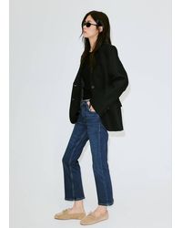 Mango - Sienna Flared Cropped Jeans - Lyst