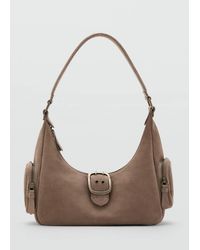 MANGO TEEN - Buckle Leather Bag - Lyst