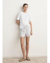 Mango - Two-Piece Short-Sleeved Cotton Striped Pyjamas - Lyst
