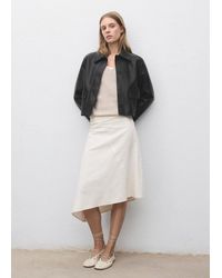 Mango - Leather-Effect Jacket With Pockets - Lyst