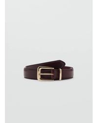 Mango - 100% Bovine Leather Belt - Lyst