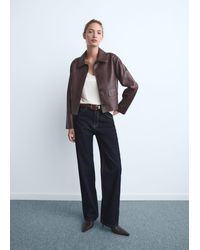 Mango - Miami Medium-Rise Straight-Fit Jeans - Lyst