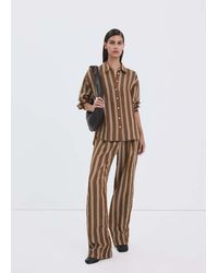 Mango - Striped Straight Shirt - Lyst