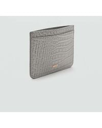 Mango - Croc-Effect Card Holder - Lyst