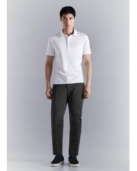 Mango - Comfort Stretch Coolmax Polo - Lyst
