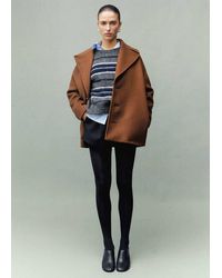 Mango - Manteco Wool Coat With Lapels - Lyst