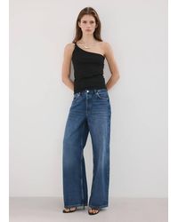 Mango - Straight Low-Waist Jeans - Lyst