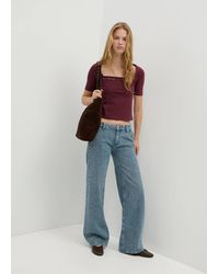 MANGO TEEN - T-Shirt With Stud Detailing - Lyst