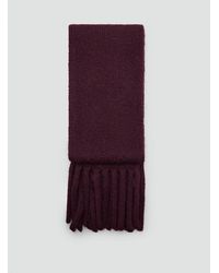 Mango - Fringes Knit Scarf - Lyst