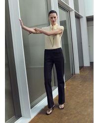 Mango - Knit Top With Scarf Detail - Lyst