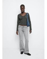 MANGO TEEN - Cotton T-Shirt With Knot Detail - Lyst