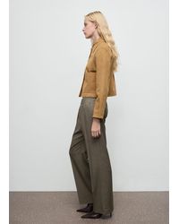 Mango - Wideleg Trousers With Elastic Waist - Lyst