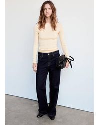 Mango - Fine-Knit Jumper With Studs - Lyst