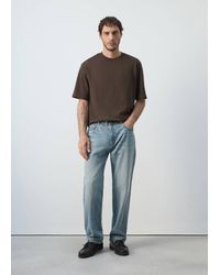 Mango - Relaxed Fit T-Shirt 260Gsm - Lyst