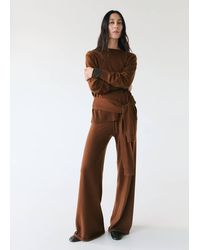 Mango - Pullover Aus Wollmischung Mit Knotendetail - Lyst