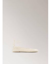Mango - Woven Strap Ballerina Flat - Lyst