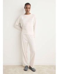 Mango - Two-Piece Plain Cotton Pyjamas - Lyst