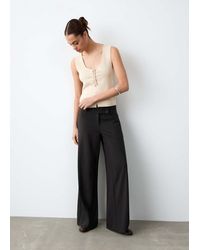 MANGO TEEN - Straight-Fit Suit Trousers - Lyst