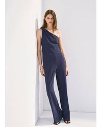 Mango - Long Jumpsuit With Knot - Lyst