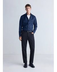 Mango - Slim Fit Comfort Stretch Non-Iron Shirt - Lyst