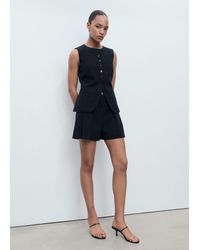 Mango - Anzugshorts Mit Bundfalten - Lyst