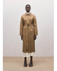 Mango - Cotton Trench Coat With Belt - Lyst
