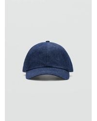 Mango - 100% Cotton Denim Cap - Lyst