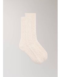 Mango - Chunky-Knitted Braided Socks - Lyst