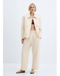 Mango - Jacket Pockets With Button Detail Off - Lyst