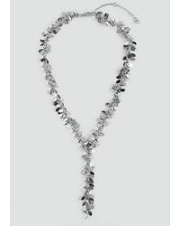 MANGO TEEN - Metallic Bead Pendant Necklace - Lyst