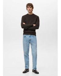 Mango - 100% Italian Wool Knitted Sweater - Lyst