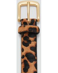 Mango - Cintura Pelle Leopardo Marrone - Lyst
