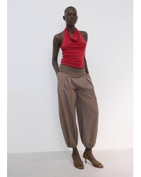 Mango - Halter-Neck Lyocell Top - Lyst