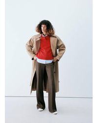 Mango - Straight Seam Leggings - Lyst