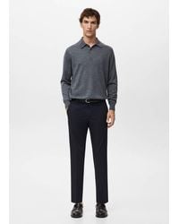 Mango - Barna Slim-Fit Twill Chino Trousers - Lyst