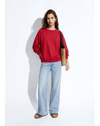 MANGO TEEN - Cotton Sweatshirt With Stitching Detail - Lyst